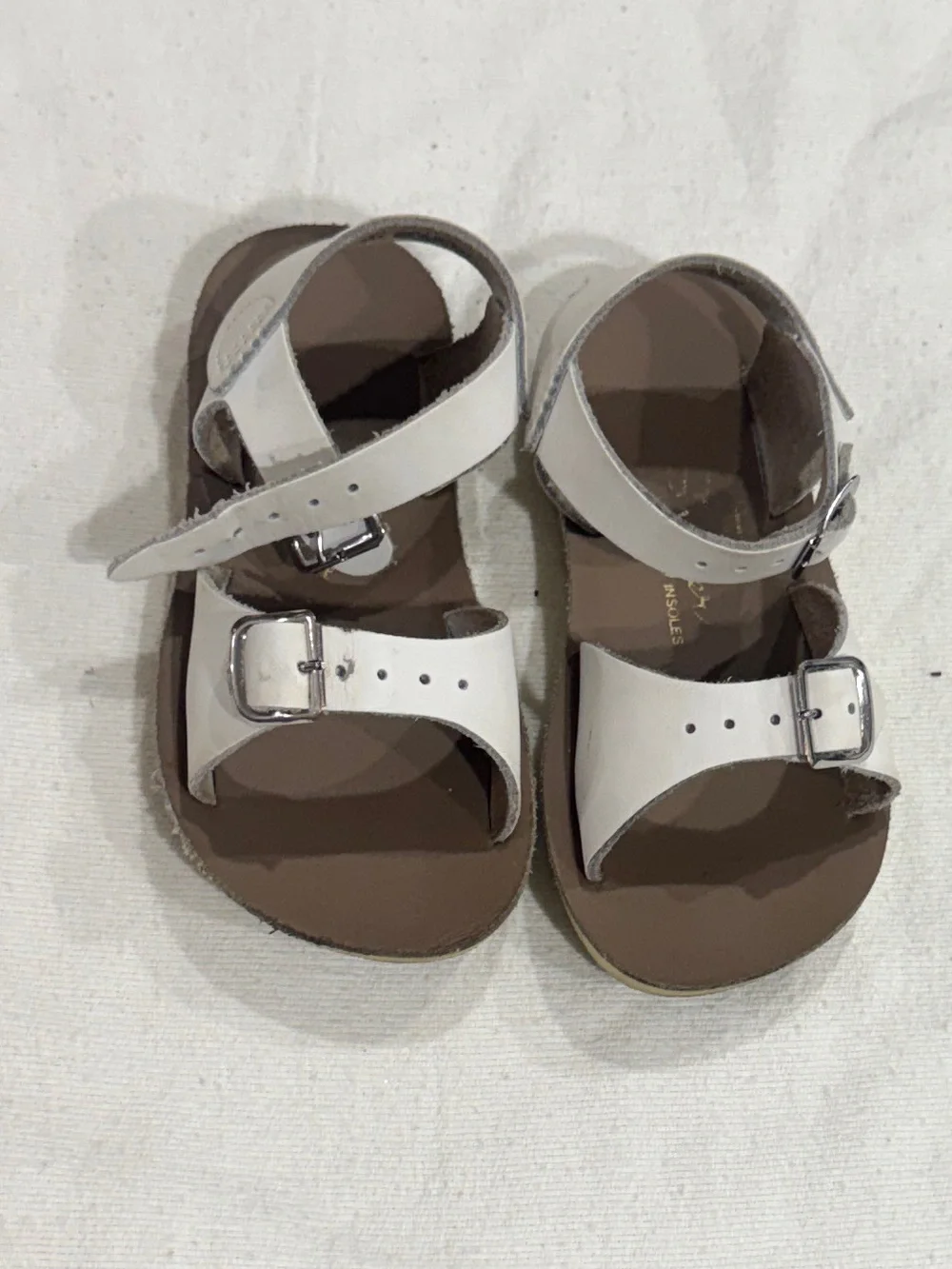 Sun-San Surfer Toddler White Buckle Strap Sandals